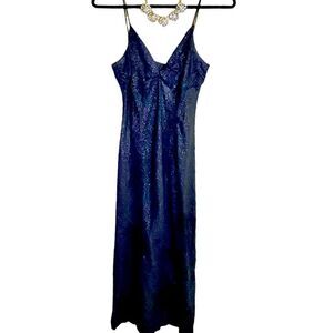 Franco Mirabelli Vintage Black & Silver Sparkle Dress